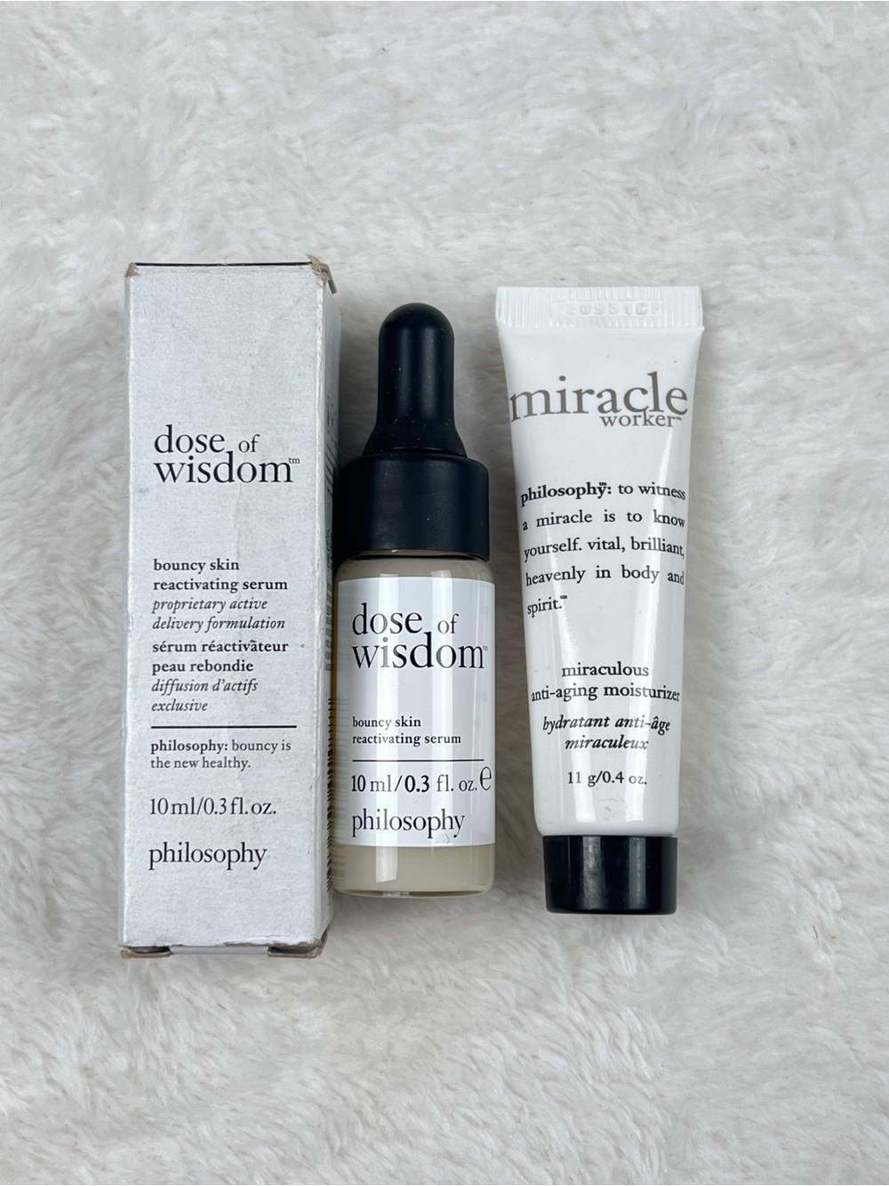 Philosophy Dose of Wisdom Serum & Miracle Worker Moisturizer Set
